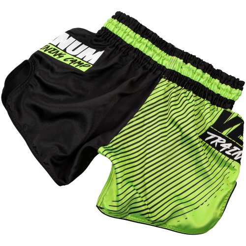 Шорти для тайського боксу Venum Training Camp 2.0 Muay Thai Shorts Black Neo Yellow фото