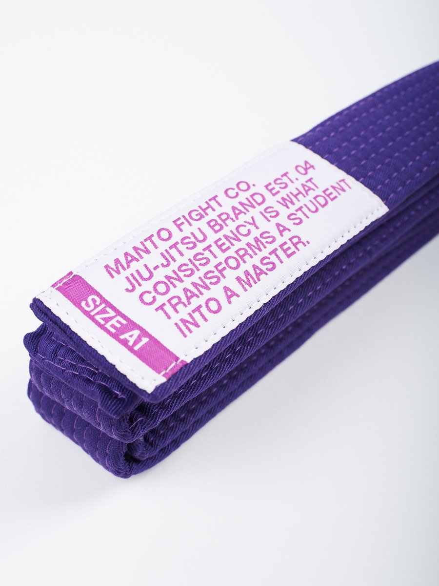 Пояс для кімоно MANTO Belt BJJ Motto Purple купити