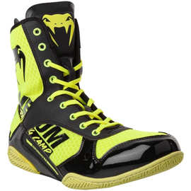 Боксерки Venum Elite VTC 2 Edition Boxing Shoes Neo Yellow Black, Фото № 3