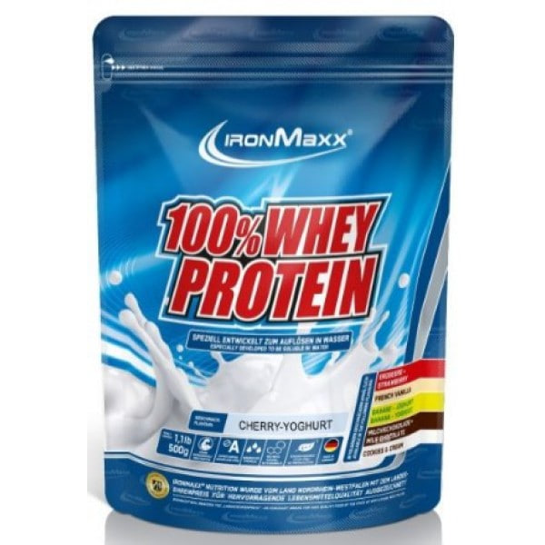  IronMaxx 100% Whey Protein 500 г Банановий крем