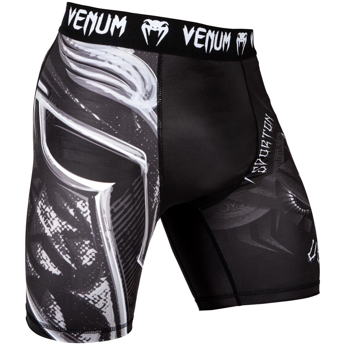 Компрессионные шорты Venum Gladiator 3.0 Vale Tudo Shorts Black White