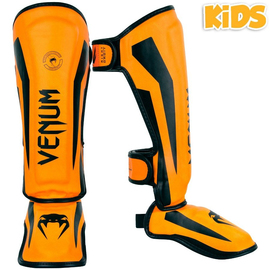 Защита голени для детей Venum Elite Standup Shinguards Neo Orange