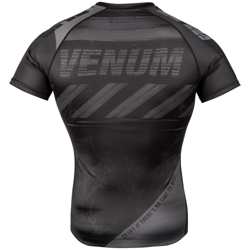 Компрессионная футболка Venum AMRAP Comression T-shirt Short Sleeves Black Grey фото