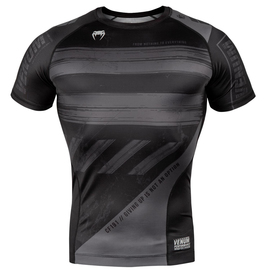 Компрессионная футболка Venum AMRAP Comression T-shirt Short Sleeves Black Grey