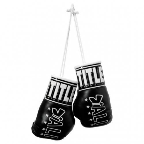 Брелок Title Ali Float Mini Boxing Gloves Black купити