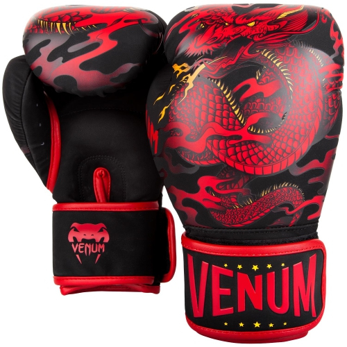 Venum Dragons Flight Boxing Gloves Black Red buy