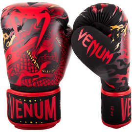 Боксерские перчатки Venum Dragons Flight Boxing Gloves Black Red