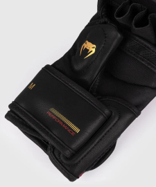 Venum Tactical XT Sparring MMA Gloves - Black/Burgundy/Gold photo