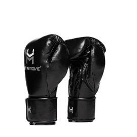 Боксерські рукавиці Hit N Move Horse Hair Boxing Gloves (Hook and Loop) Black