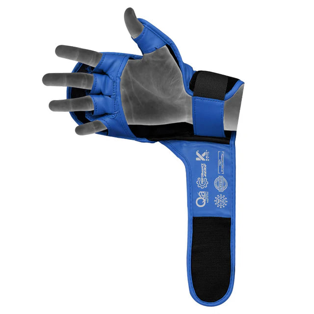 Рукавиці для ММА RDX Grappling Gloves Shooter Aura Plus T-17 Blue-Black купити