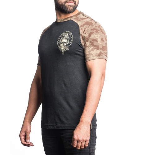 Футболка Affliction Death Coil T-Shirt Black цена