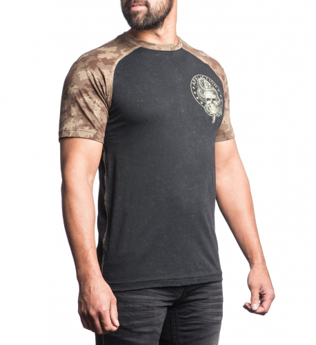 Футболка Affliction Death Coil T-Shirt Black фото
