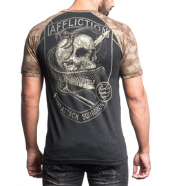 Футболка Affliction Death Coil T-Shirt Black, Фото № 2