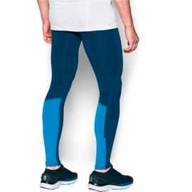 Компрессионные штаны для бега Under Armour No Breaks Running Leggings Blue, Фото № 2