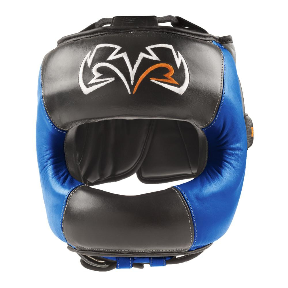 Боксерский шлем Rival RHGFS1 Face Saver Training Headgear Black/Blue