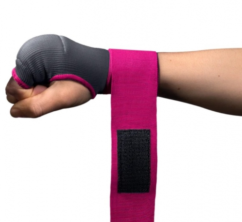 Гелеві бинти Hayabusa Quick Gel Handwraps Grey Pink ціна