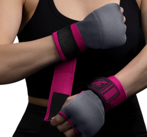 Гелеві бинти Hayabusa Quick Gel Handwraps Grey Pink оригінал