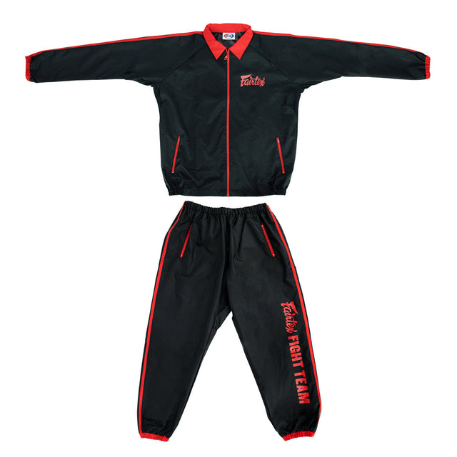 Костюм-сауна Fairtex VS4 Vinyl Sweat Suit Black Red купить