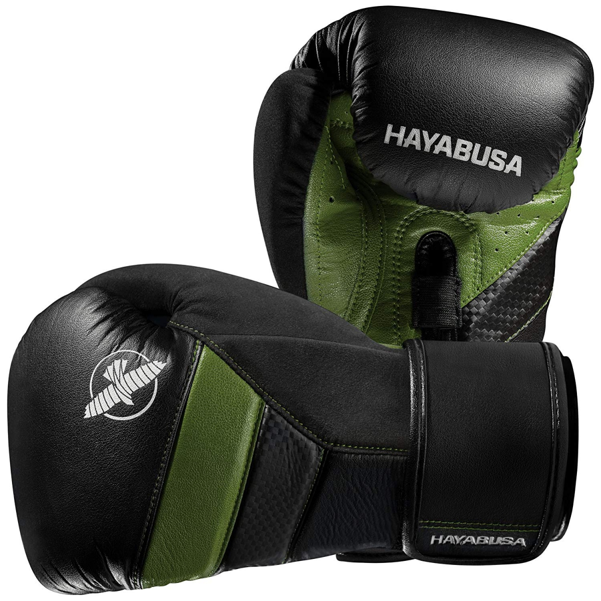 Боксерские перчатки Hayabusa T3 Boxing Gloves Black Green