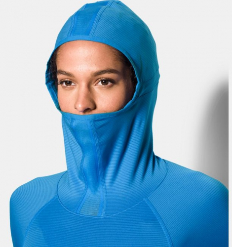 Жіноча спортивна кофта Under Armour Threadborne Balaclava Hoodie Water фото