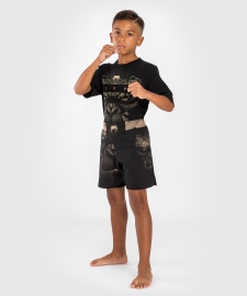 Детские шорты для ММА Venum Gorilla Jungle Fightshorts For Kids - Sand Black, Фото № 6