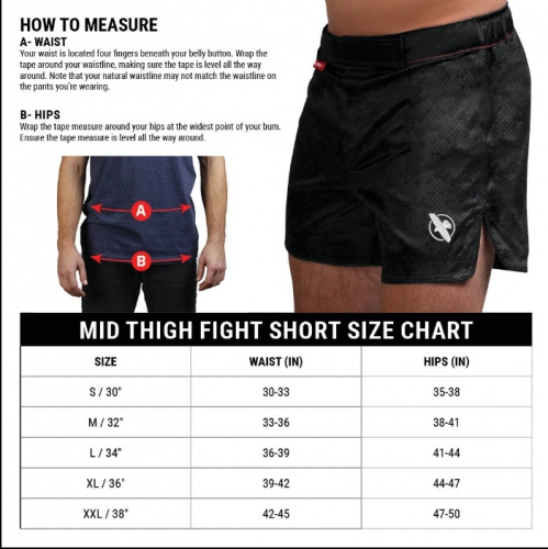 MMA shorts Hayabusa Hex Mid-Length Fight Shorts Black cost