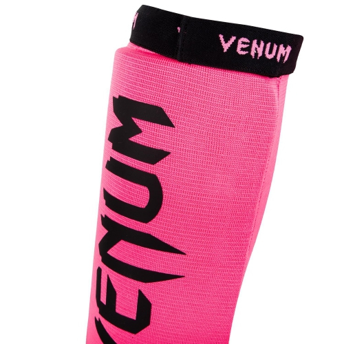 Захист гомілкостопу Venum Kontact Shinguards Pink Black фото