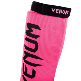 Защита голени и голеностопа Venum Kontact Shinguards Pink Black, Фото № 4