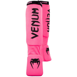 Захист гомілкостопу Venum Kontact Shinguards Pink Black, Фото № 2