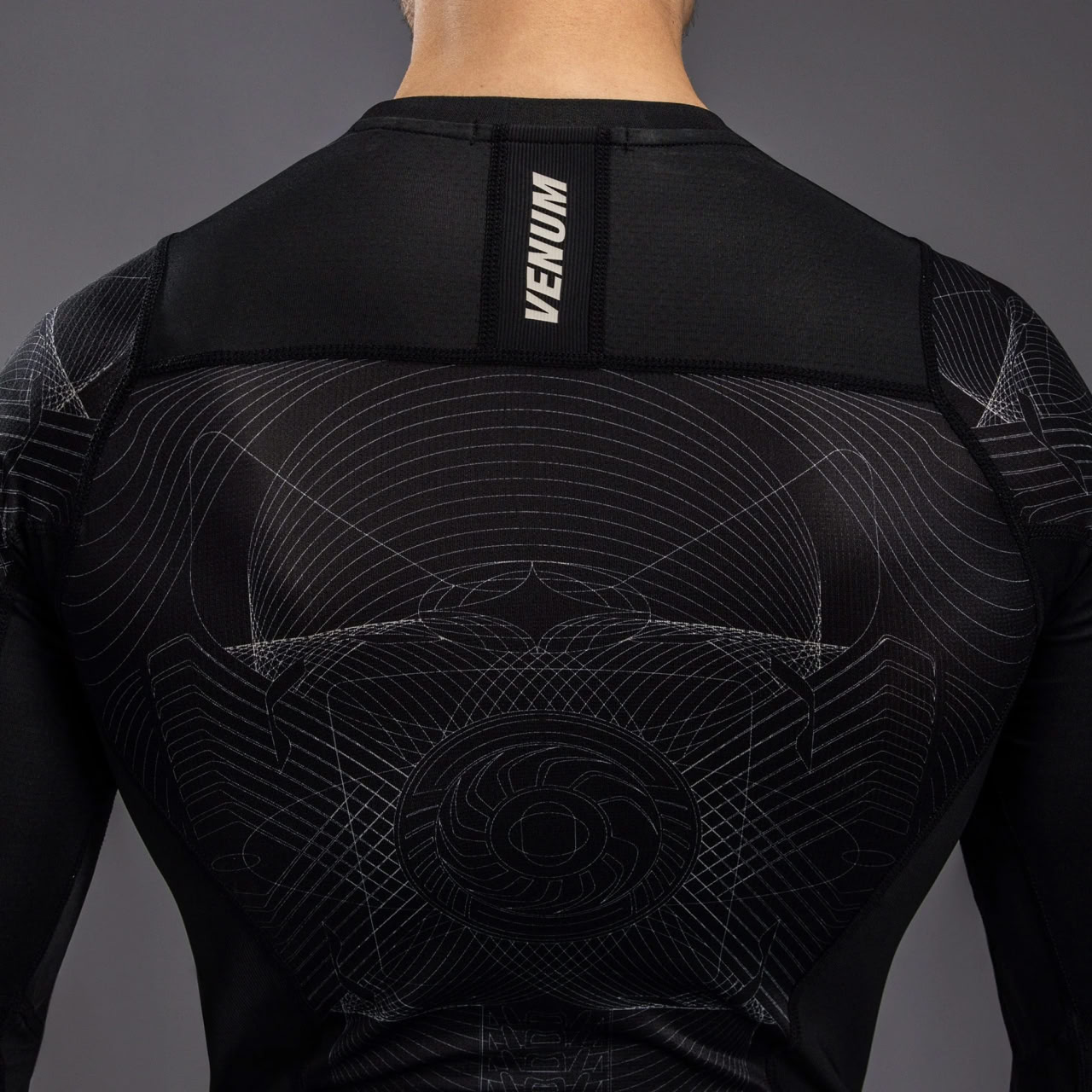 Рашгард Venum G-Fit Air Mens Long Sleeve Rashguard Deep Black Desert Sand вартість