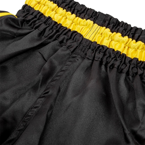 Childrens shorts for Thai boxing Venum Inferno Kids Muay Thai Shorts Black Yellow photo