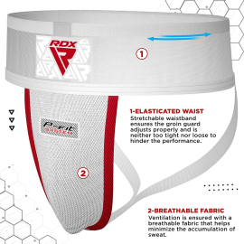Защита паха RDX H1 Support With Gel Cup White купить