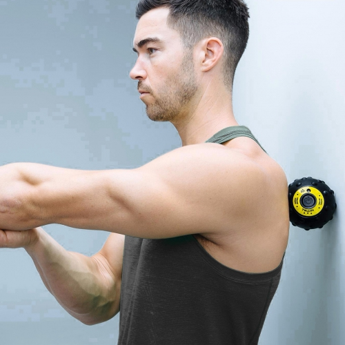 Train Vibration Ball Black Yellow Vibrating Massager size