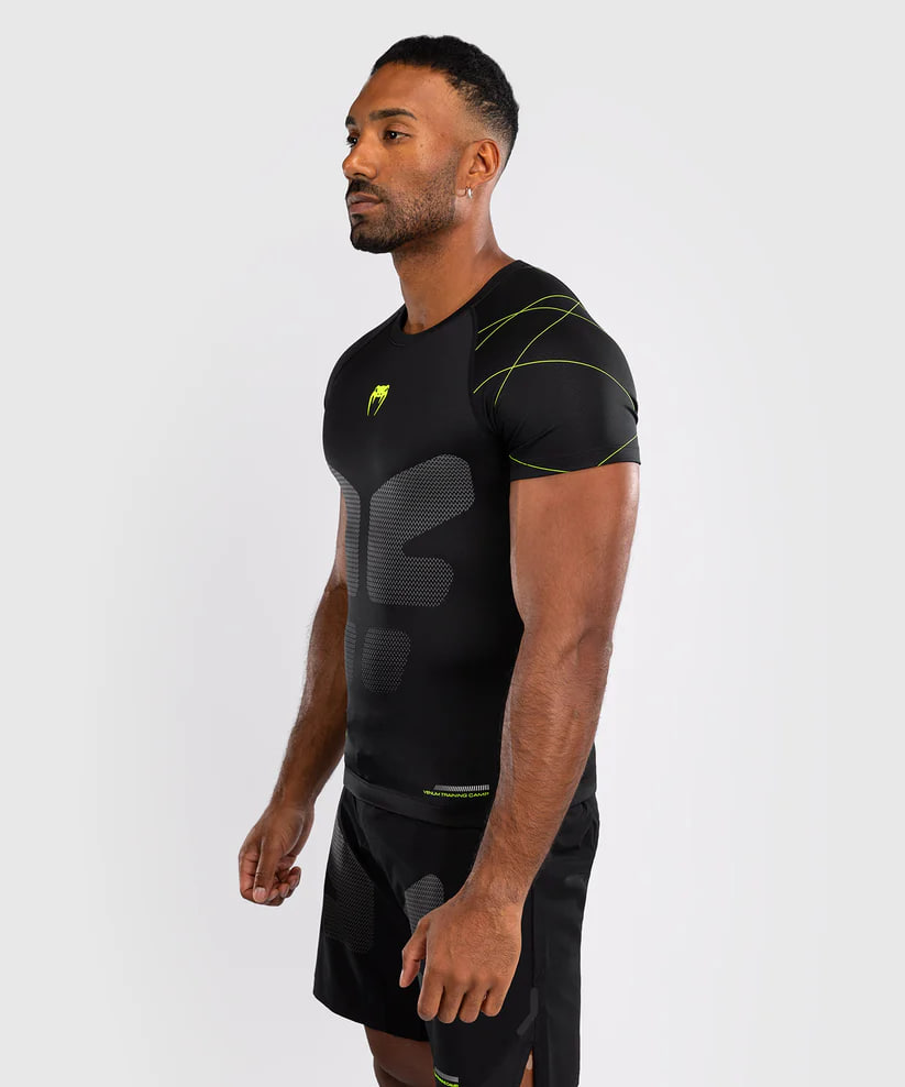Venum Training Camp 4.0 Short Sleeve Rashguard - Black/Neon Green price