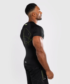 Venum Training Camp 4.0 Short Sleeve Rashguard - Black/Neon Green original
