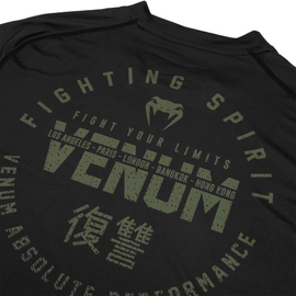 Футболка Venum Signature Dry Tech T-shirt Black Khaki Exclusive, Фото № 6