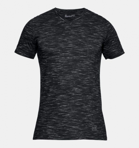 Under Armour Sportstyle Core V-Neck T-shirt Black photo