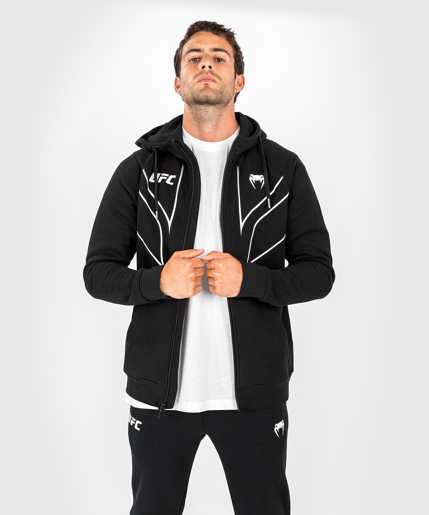 Venum UFC Fight Night 2.0 Mens Full Zip Hoodie Black buy