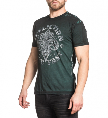 Affliction Royale Impact SS Tee Teal T-shirt photo