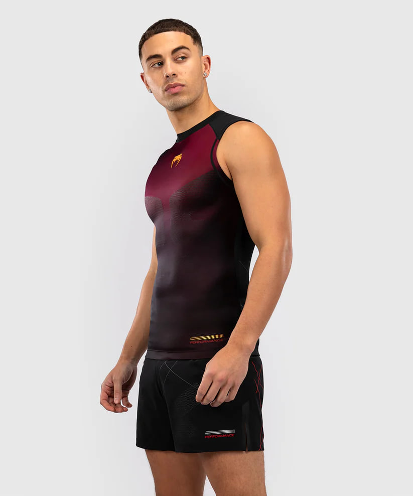 Venum Tactical XT Sleeveless Rashguard - Black/Burgundy/Gold buy