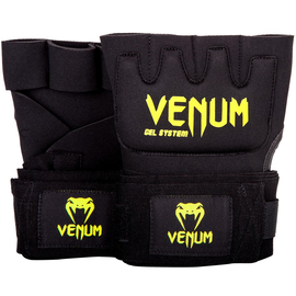 Накладки гелевые бинты Venum Gel Kontact Glove Wraps Neo Yellow