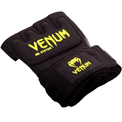 Накладки гелевые бинты Venum Gel Kontact Glove Wraps Neo Yellow, Фото № 2
