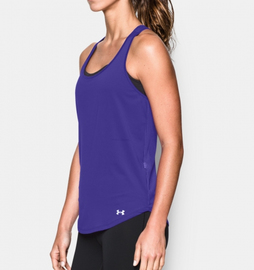 Женская майка Under Armour Womens Fly-By 2.0 Running Tank Deep Orchid, Фото № 2