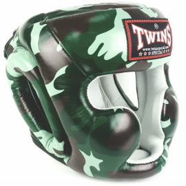 Боксерский шлем Twins Head Protection FHGL3-AR Green