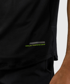 Venum Training Camp 4.0 Dry Tech T-shirt - Black/Neon Green original