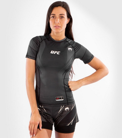 Жіночий рашгард з коротким рукавом Venum Authentic UFC FightNight Black