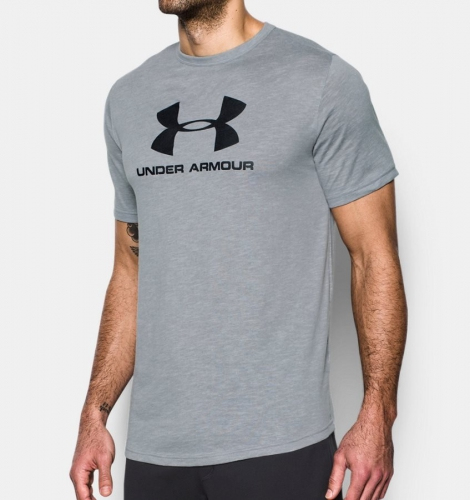 Футболка Under Armour UA Sportstyle Branded Overcast Gray цена