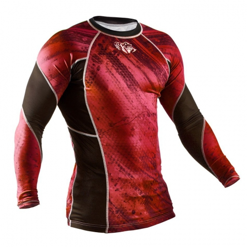 Рашгард Peresvit Immortal Silver Force Rashguard Long Sleeve Red Burn фото