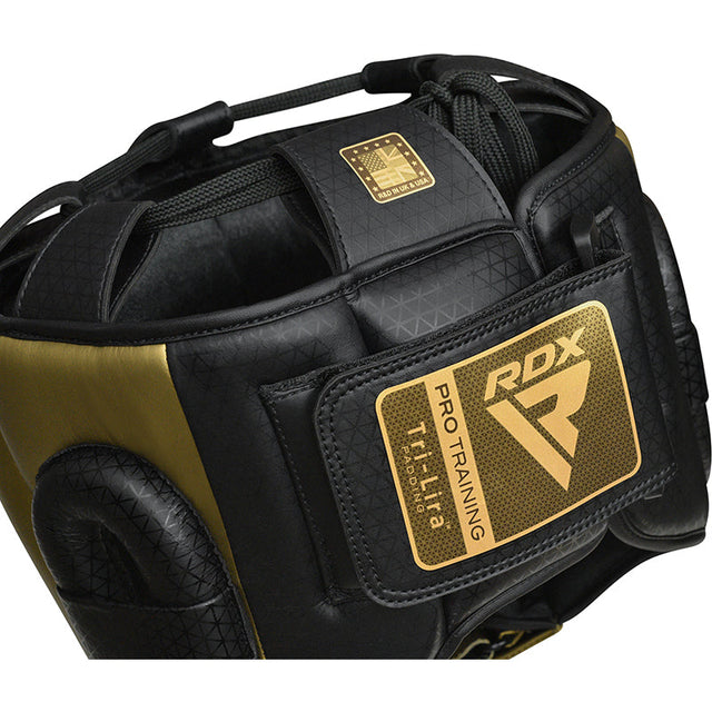 Шолом RDX L2 Mark Pro Head Guard with Nose Protection Bar Golden фото