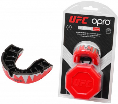 Капа OPRO Self-fit UFC Full Pack Platinum Fangz купити